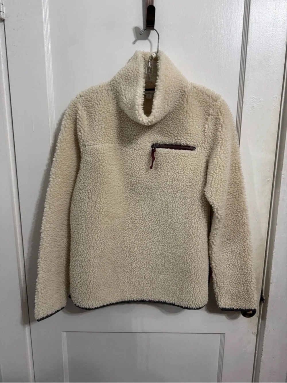 LL Bean Signature Sherpa Fleece Pullover with Side Zippers Size XS